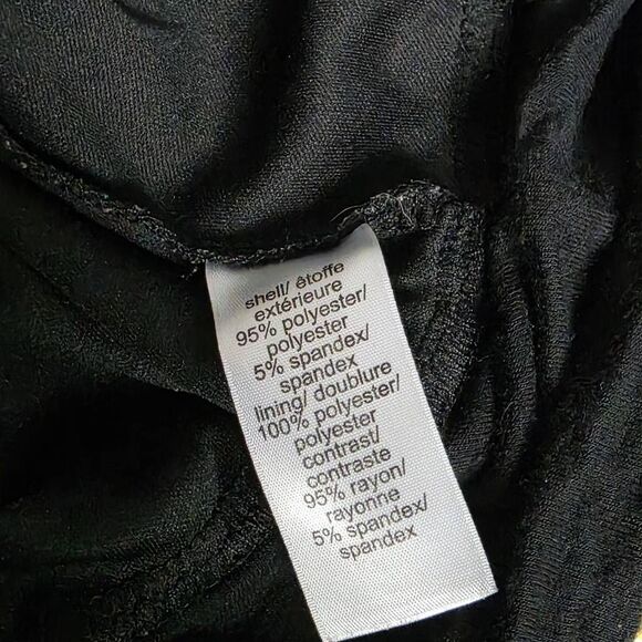 Maurices Black Mesh Ruched Sleeveless Top M - Picture 6 of 7